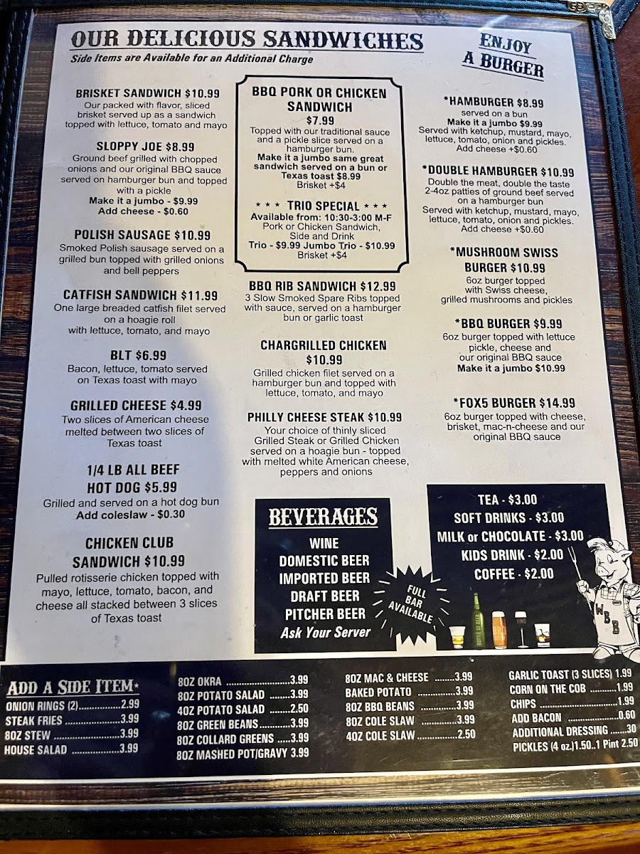 Williamson Brothers Bar-B-Q Menu - Image 6